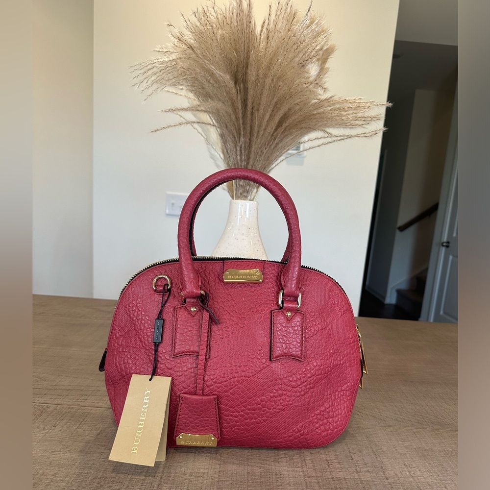 Burberry Orchard Leather Shoulder Bag